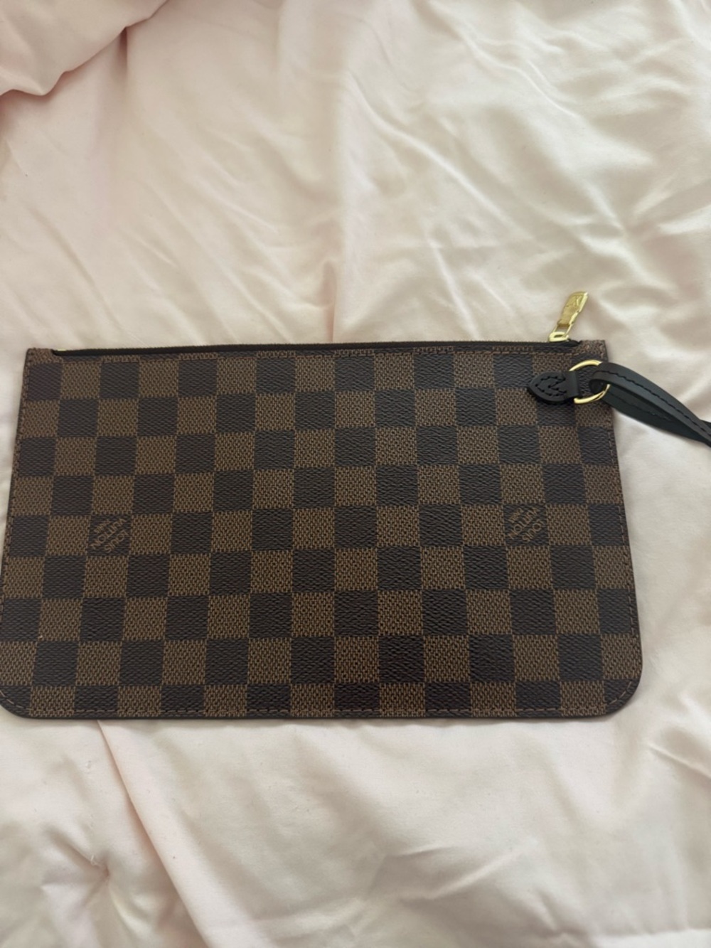 Louis Vuitton Brown Damier Ebene Wristlet Pouch - Picture 2 of 3